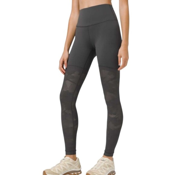 Lululemon Sheer Will HR Tight 28" - Camo Graphite Grey - Picture 1 of 11